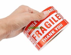 500 Pieces 3×5 Handle With Care Fragile Labels Sticker 1 Roll 500 Per Roll