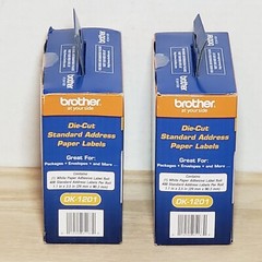 Brother DK-1201 QL Label Printer Standard White Paper Address Labels 2-Pack New