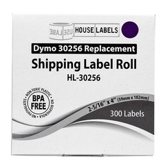 DYMO LW 30256 COLOR Direct Thermal LAVENDER Shipping Labels – (6) Rolls of 300