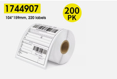 200 Rolls DYMO 4XL Direct Thermal Shipping Labels 4×6 1744907 220pcs/Roll