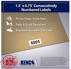 Kenco Labels 6001-7000 Paper 1.5″x0.75″