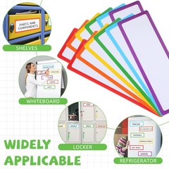 12 Pcs Large Magnetic Dry Erase Labels for Classroom, 12 x 4 Inch Rectangle M…