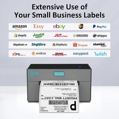 Bluetooth Shipping Label Printer, Wireless 4×6 Thermal Label Printer