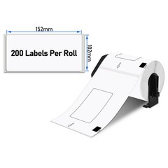 6x DK1241 Die-Cut Standard Shipping Labels 4″x6″(152 x 101)mm For Brother QL1050