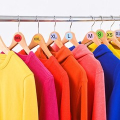 4000 Pcs Clothing Size Stickers Round Coded Labels for Clothes Retail Store