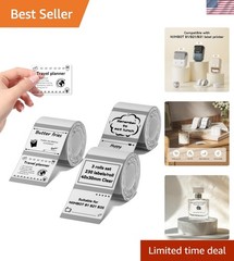 Labels 3 Rolls Set for B1/B21/B31 Sticker Printer, 40x30mm 1.57” x 1.18” 23…