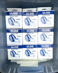 (9 packs/2 rolls ea) ULINE S-8504 White Address Labels, 350/Roll, 1 1/8 x 3 1/2