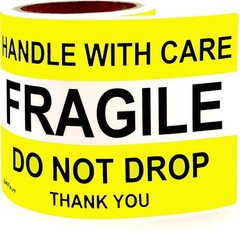 4×6 Inch Permanent Adhesive Fragile Stickers – 100 Labels for Caution Shipping