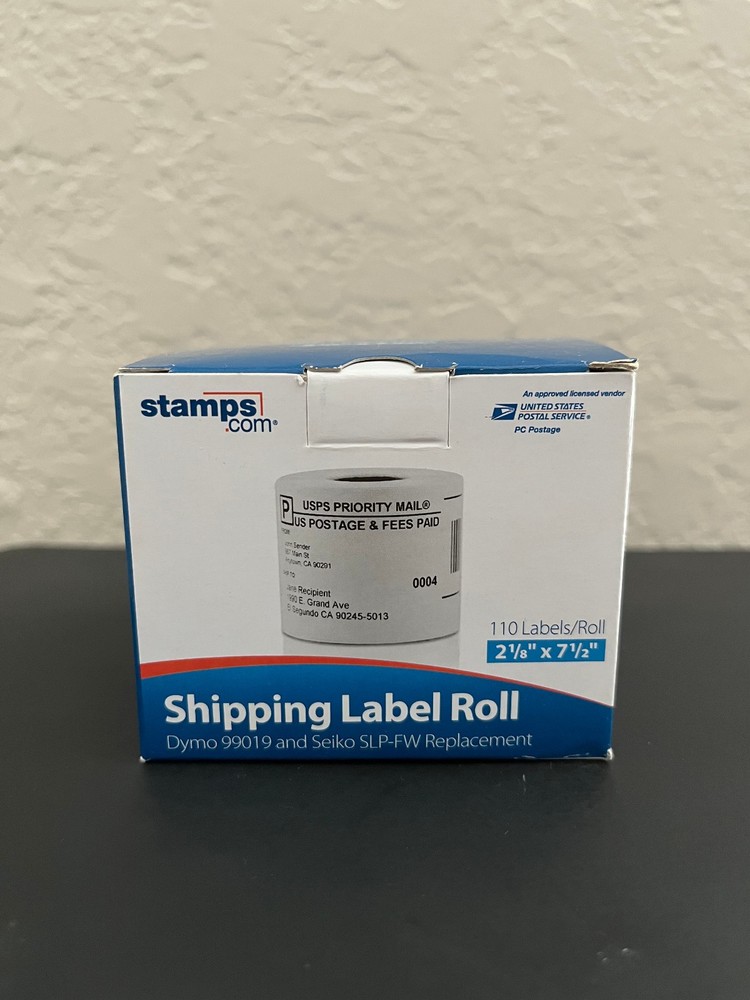 4 PACK – Stamps.com Shipping Label Roll, 110 Labels per Roll – FREE SHIPPING