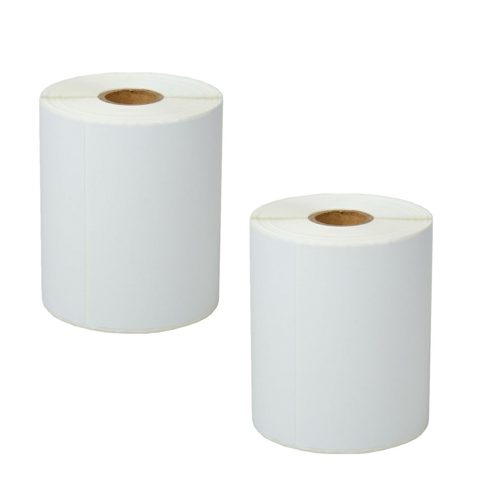 2 Rolls 250 Labels 4X6 Direct Thermal for Zebra LP 2824 2844 2442 Eltron ZP450