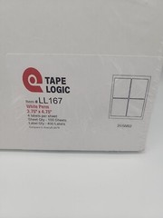 Rectangular Laser Labels, 3 3/4″ x 4 3/4″, White, 400/Case