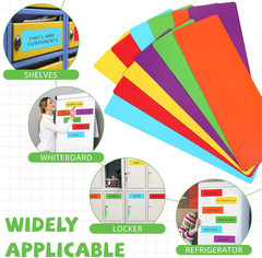 12 Pcs Large Magnetic Dry Erase Labels for Classroom, 12 x 4 Inch Rectangle Magn