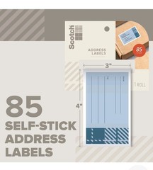 Scotch Mailing Label Roll: 3 in. x 4 in. (Blue) *85-labels