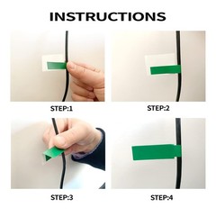 270 PCS Tear Resistant Cable Labels, 9 Colors Waterproof Cable Tags Wire Labels