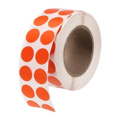 2000 Pcs Colored Dots Stickers, 1/2″ Round Polka Coding Label, Fluorescent Red
