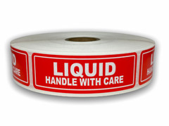 Liquid 1″x3″ Labels 500 Pcs Handle with Care Fragile Adhesive Stickers