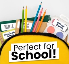 No-Iron Clothing Labels for Kids – Waterproof & Self-Stick Name Labels for Cl…