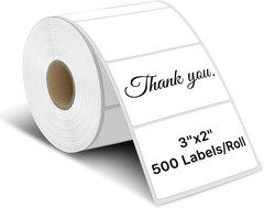 3″ X 2″ Thermal Labels, Rectangle Thermal Printer Stickers, Self-Adhesive Durabl