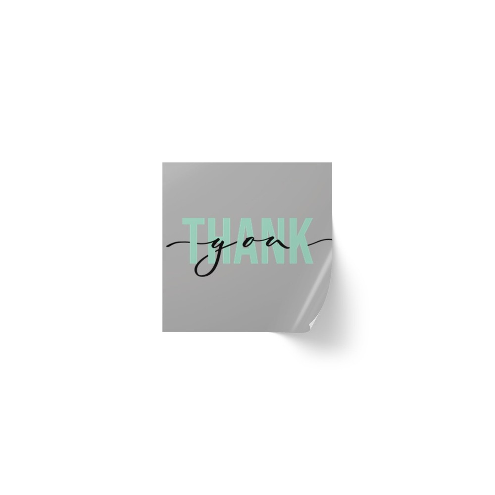 Label Sticker Rolls, Thank You Sticker Roll, Square Stickers, Packaging Labels,