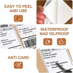 4×6 Thermal Shipping Labels 4×6 Inch Perforated Fanfold White 500 Pack For Shipp