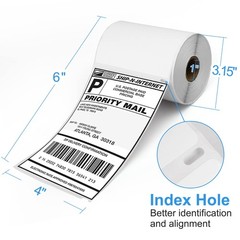 4×6 Thermal Labels, 440 Shipping Labels (2 Rolls) Compatible with DYMO LabelW…