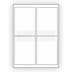 (4) 4 x 5 EcoSwift Laser/Ink Address Shipping Adhesive Labels 4 per sheet