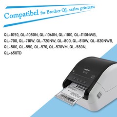 6 x 300 Paper File Folder Labels (0.66 in x 3.4 in) DK-1203 DK1203 For Brother