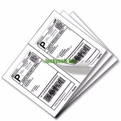 Labels 8.5×5.5 400 Shipping 8.5×5.5 Half-Sheet Self Adhesive Wood Free Paper