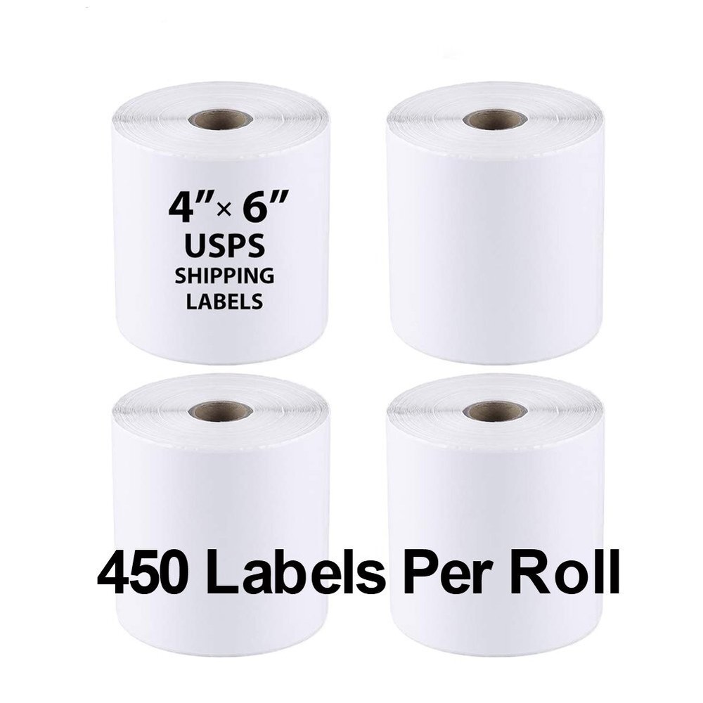 4×6 Direct Thermal Address Shipping Labels – 450 Per Roll -For Zebra 2844 Eltron