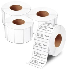 Aegis Adhesives 4×2 Direct Thermal Barcode Labels 11000 Count 4 Rolls