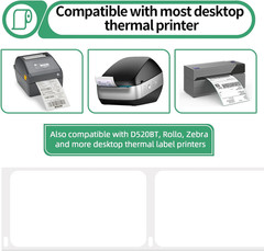 Compatible with DYMO LabelWriter 450 Labels, 30256 2-5/16″ x 4″ (59mm x 102mm) L