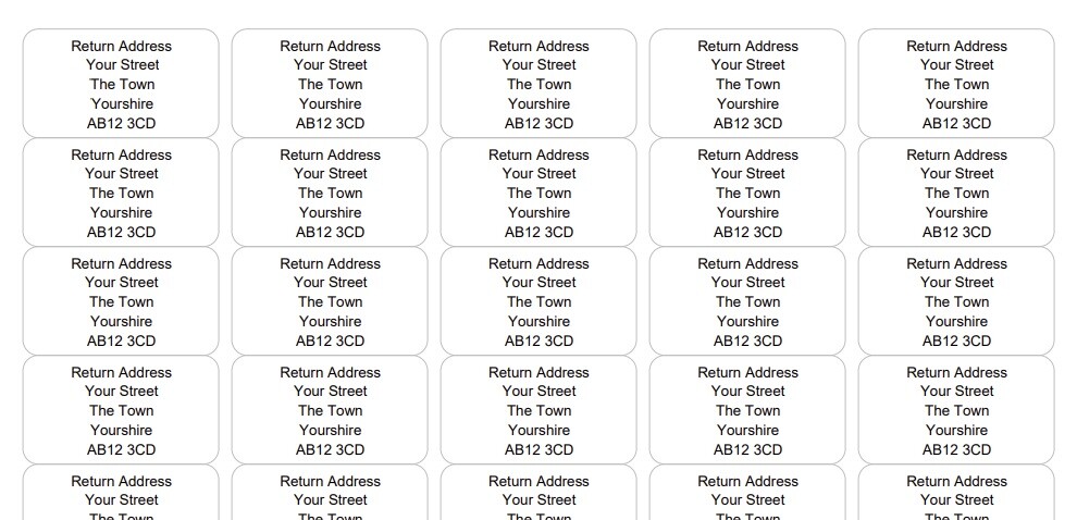 Small Custom / Personalised Labels (38.1 x 21.2mm) Pre Printed