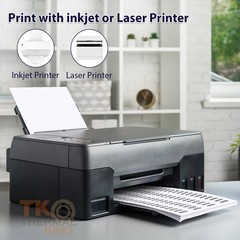 100 Sheets 1/2×1 White Address Labels Sticker Sheets Shipping Mailing Labels
