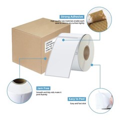 12 Rolls 2-1/8″ x 4″(54mm x 101mm) Direct Thermal Labels Compatible with DYMO…