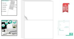 Multi-Purpose 60 Half Sheet Labels – Ideal for Shipping, Addressing & Organizing