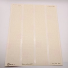 Avery 5667 Laser Clear Mailing Labels Return Address Labels 1/2″ x 1-3/4″