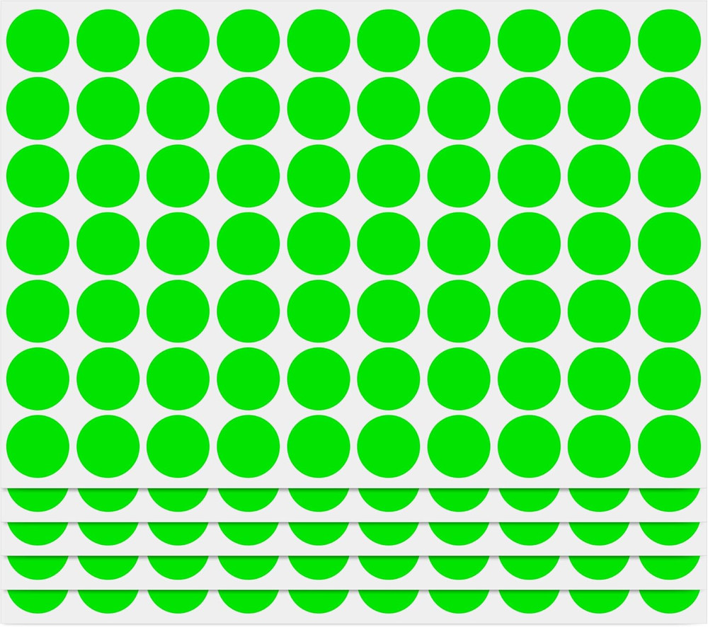 3/4 Inch Coding Circle Sticker Labels,Pack of 1050 round Color Code Dot