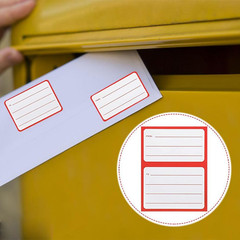 100Pcs 4.5 X 3.5 Inch To/From Return Address Mailing Labels Blank Mail Shipping