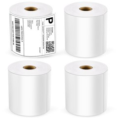 4×6 Thermal Labels, 1000 Shipping Labels, 4 Rolls-250 Labels per Roll, Perfor…