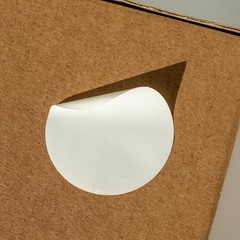 White Color Coding Dot Labels Round Semi Gloss Paper Stickers Adhesive Label …