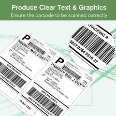 220-1100-4400 Shipping Label 8.5 x 5.5 Half Sheet 2 Per Sheet Self Adhesive USA
