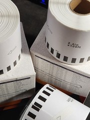 Betckey Fits BROTHER DK-2205 Continuous Labels – (3) Rolls of 100′ + (1) FRAME