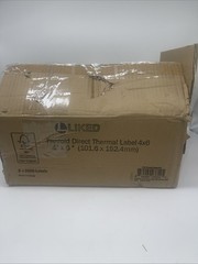 L LIKED 4000 4×6 Thermal Labels Fanfold, Direct Thermal Shipping Labels – Per…