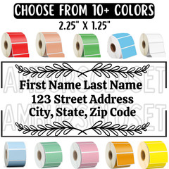 50 RETURN ADDRESS MAILING LABELS 2.25″×1.25 ENVELOPE STICKERS SCRATCH RESISTANT