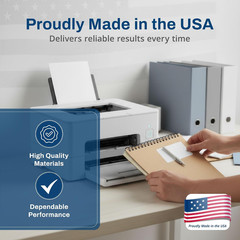 Printable Matte White Shipping Labels Stickers – 4″x3.33″ Laser/Inkjet Compatibl