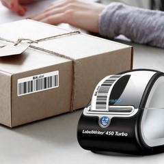 Address & Barcode Label for DYMO 30252 (1-1/8″ x 3-1/2″), Compatible with DYM…