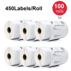 100 Rolls 4×6 Direct Thermal Shipping Labels 450/Roll for Zebra Eltron ZP-450