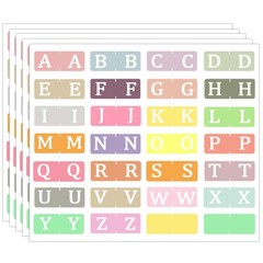 Alphabet A to Z 26 Letters Index File Folder Labels, 1.5×1 Inch Multicolor Ta…