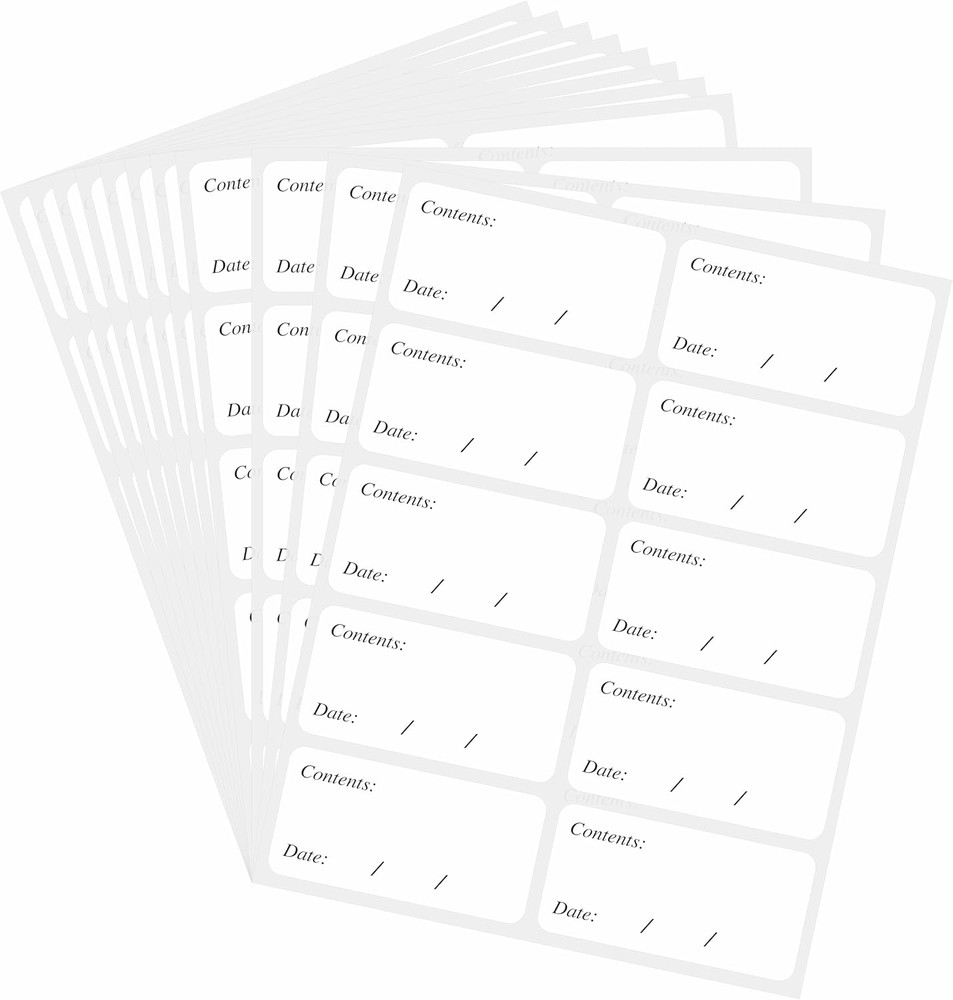 Hybsk Removable Freezer Labels Easy Peel off – Frozen Food Storage Labels That L