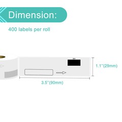 1 x DK1201 Die-Cut Address Labels (29 mm x 90 mm) for Brother QL-1060N QL-1100